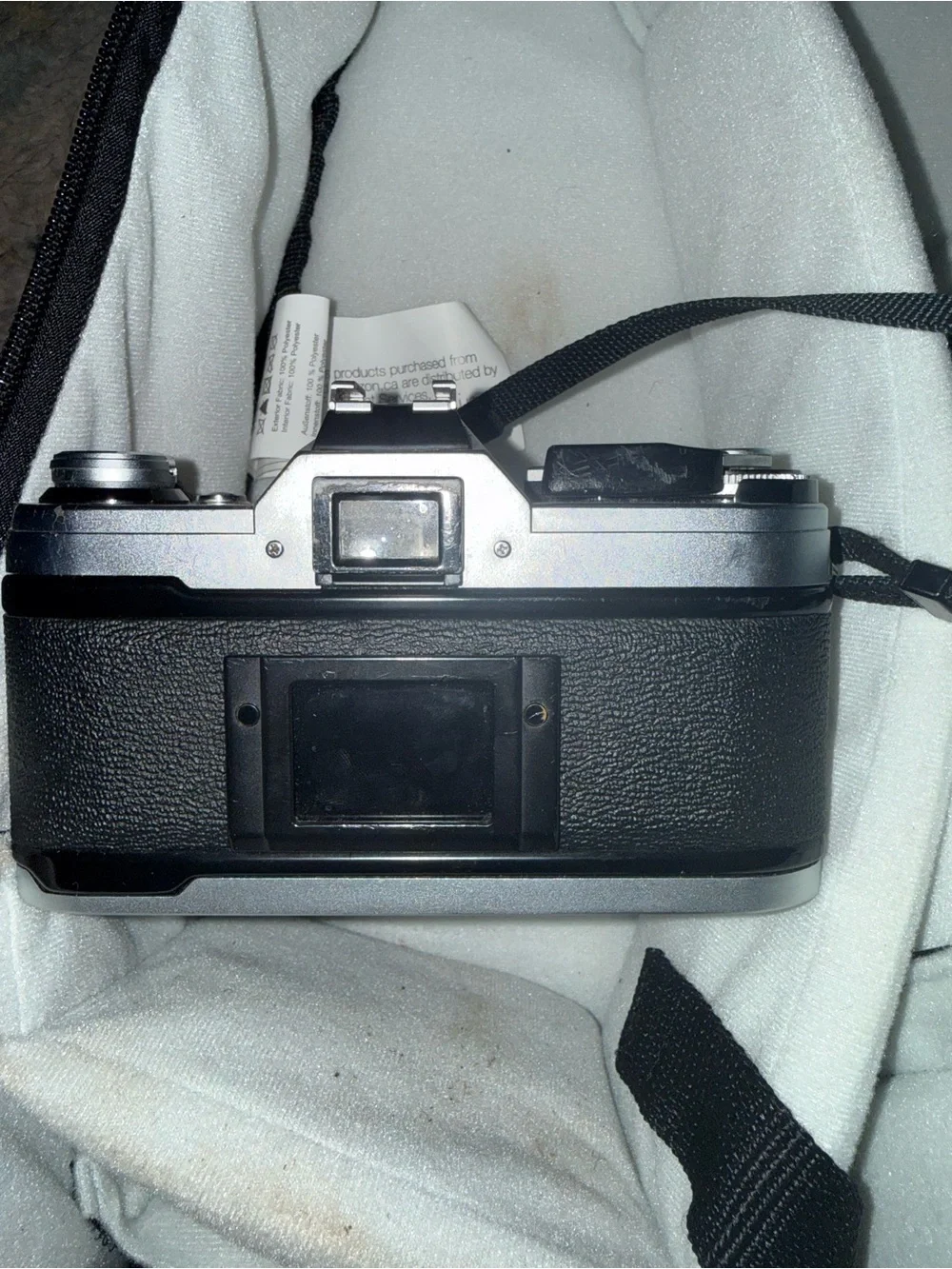 Canon AE-1 35mm Film Camera in Black and Silver with 50mm Lens